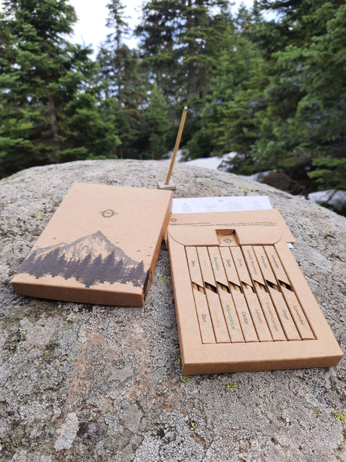 Gevondi handmade natural incense discovery box with 8 scents